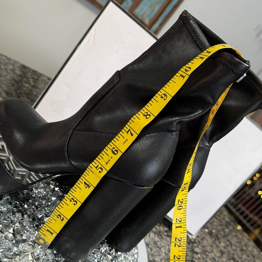 Guess Cabala Black Platform Boots with Silver Accents NWT 7 - Picture 8 of 14